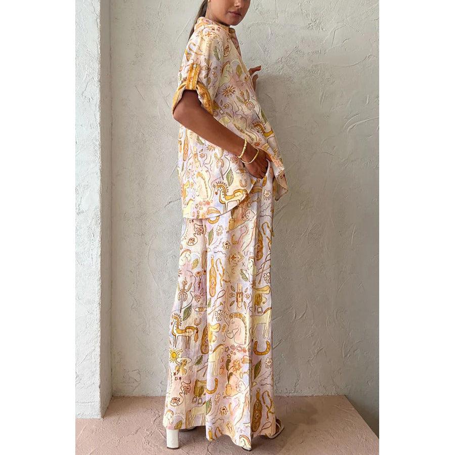 Spring And Summer New Casual Pocket Half Sleeve Suit INS Loose Fashion Women's Wear Two-piece Suit - Trendha