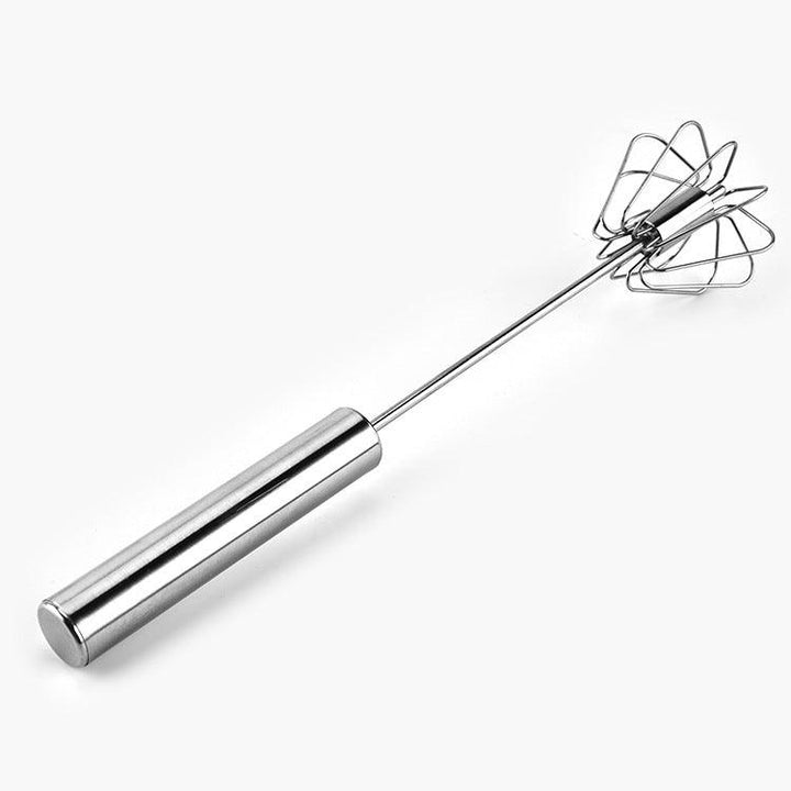 Stainless Steel Semi Automatic Egg Beater Kitchen Tools Hand Held - Trendha