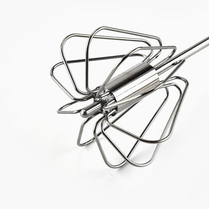 Stainless Steel Semi Automatic Egg Beater Kitchen Tools Hand Held - Trendha