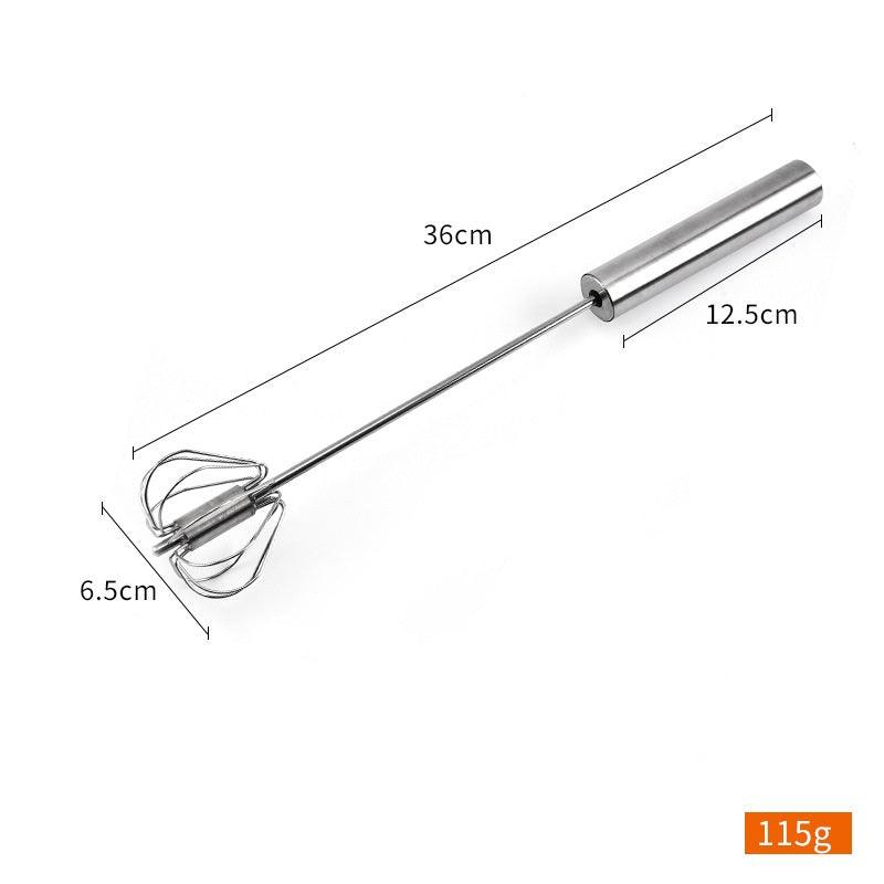 Stainless Steel Semi Automatic Egg Beater Kitchen Tools Hand Held - Trendha