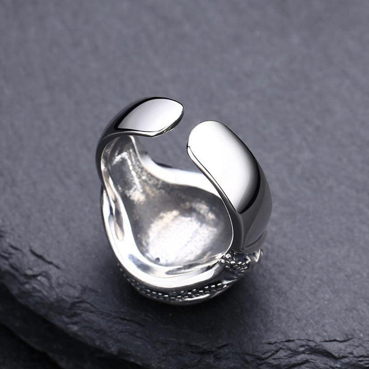 Sterling Silver Eye Of God Ring For Men - Trendha
