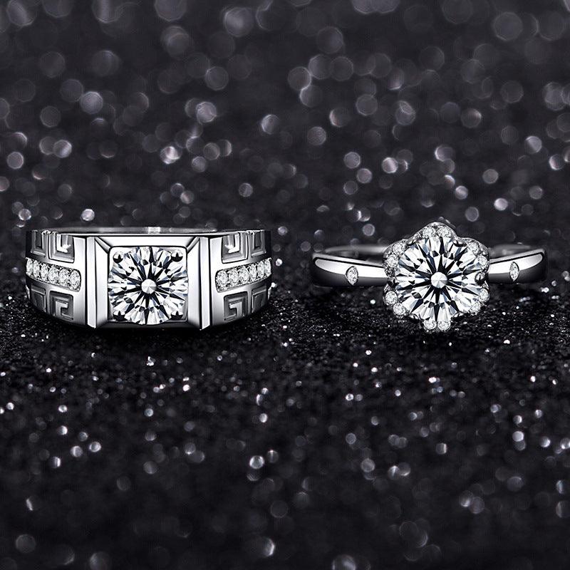 Sterling Silver Momulberry Stone S925 Fortune Character Ring - Trendha