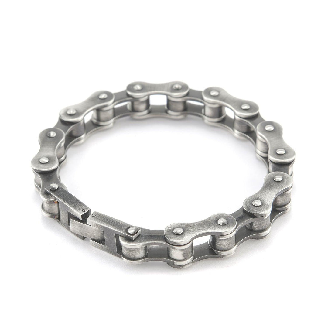 Street Punk Series Vintage Men's Chain Bicycle Bracelet Titanium Steel Bracelet - Trendha