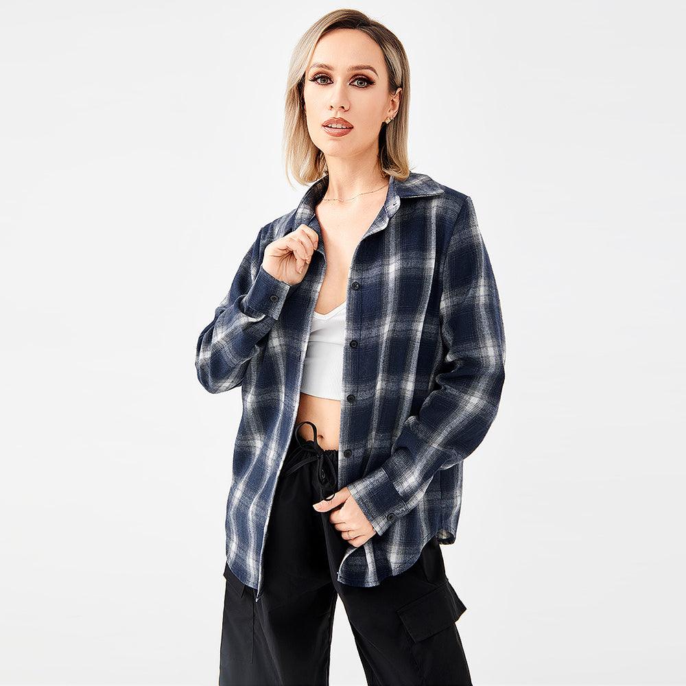 Stylish Plaid Shirt With Everything - Trendha