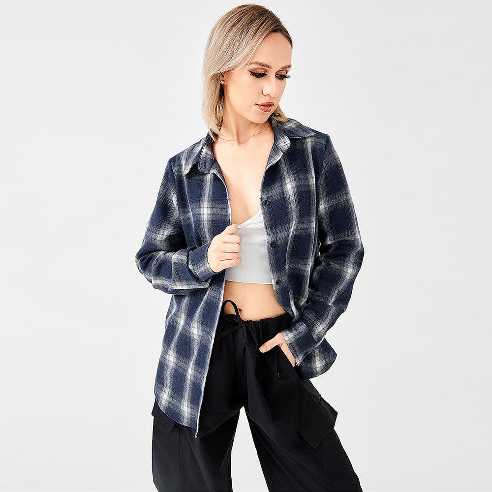 Stylish Plaid Shirt With Everything - Trendha