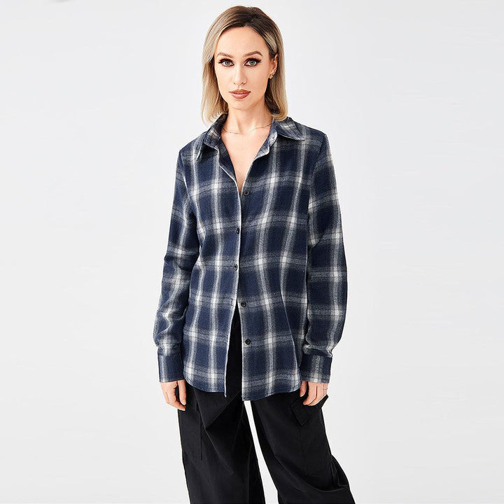 Stylish Plaid Shirt With Everything - Trendha
