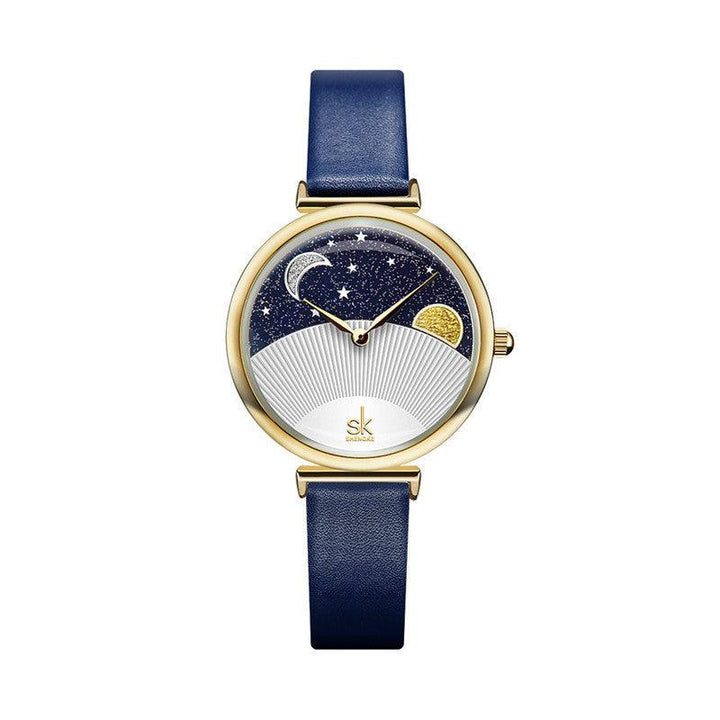 Sun And Moon Star Aurora Borealis Quartz Watch - Trendha