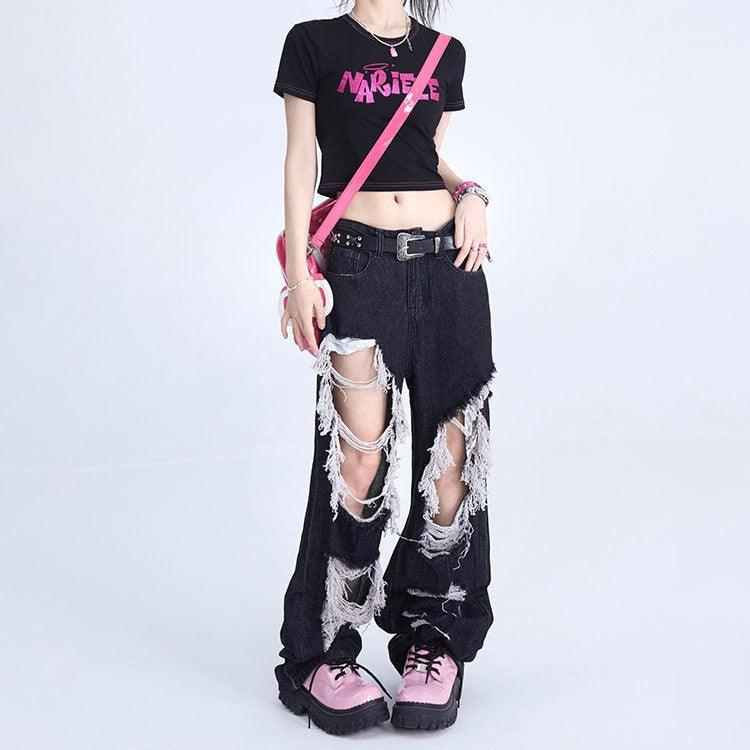 Tassel Design Floor Mop Pants