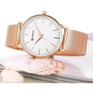 Thin Ladies Casual Simple Waterproof Quartz Watch - Trendha