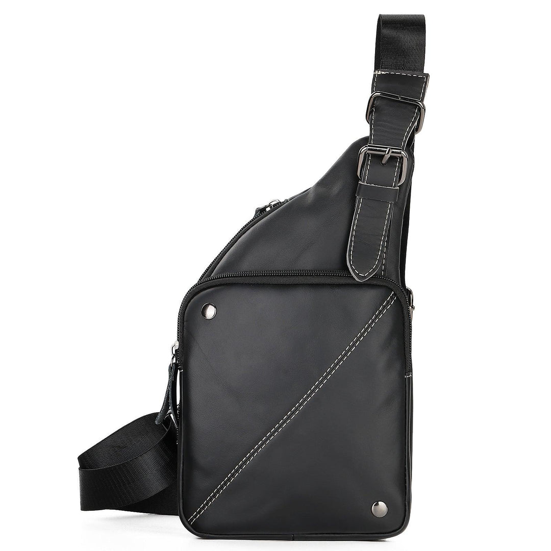 Top Layer Cowhide Crossbody Shoulder Bag - Trendha
