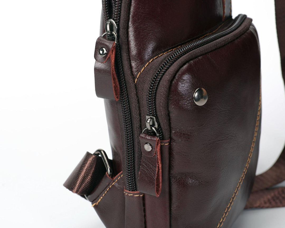 Top Layer Cowhide Crossbody Shoulder Bag - Trendha