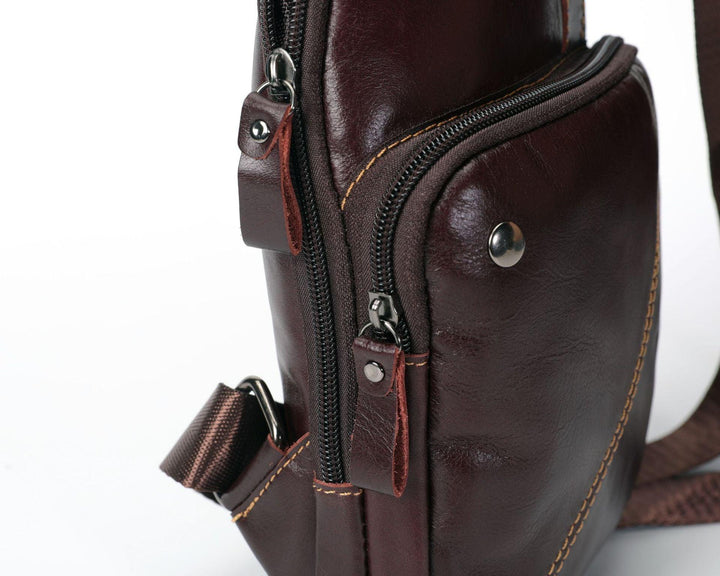 Top Layer Cowhide Crossbody Shoulder Bag - Trendha