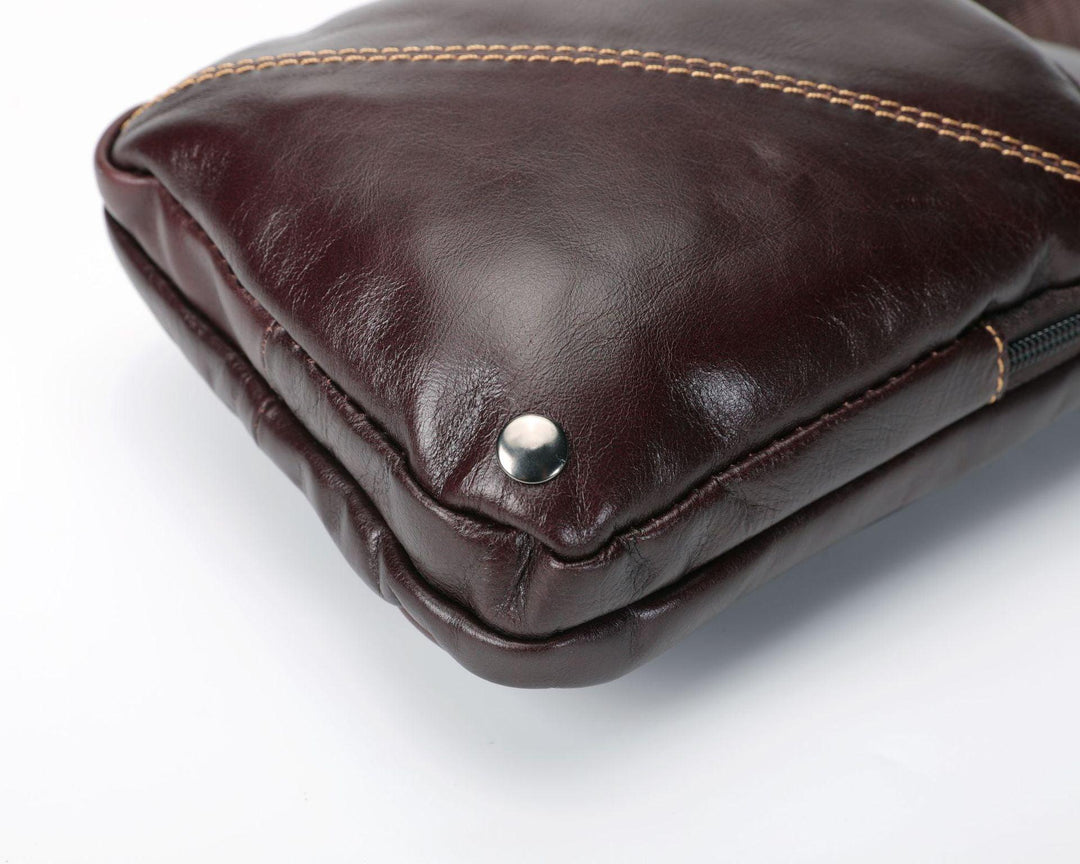 Top Layer Cowhide Crossbody Shoulder Bag - Trendha