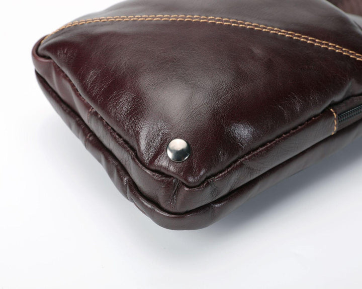 Top Layer Cowhide Crossbody Shoulder Bag - Trendha