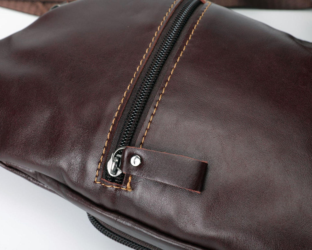 Top Layer Cowhide Crossbody Shoulder Bag - Trendha