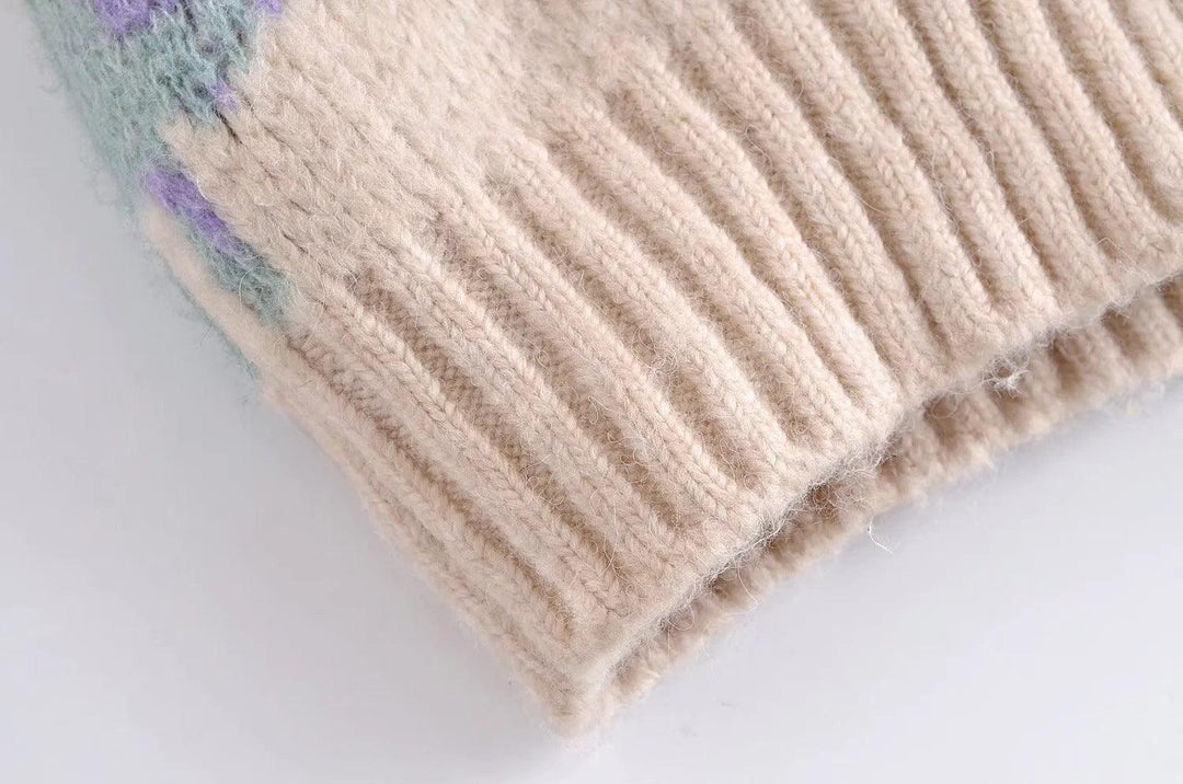 V-neck Loose Knit Vest For Women - Trendha
