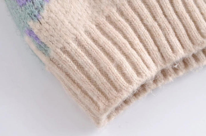 V-neck Loose Knit Vest For Women - Trendha