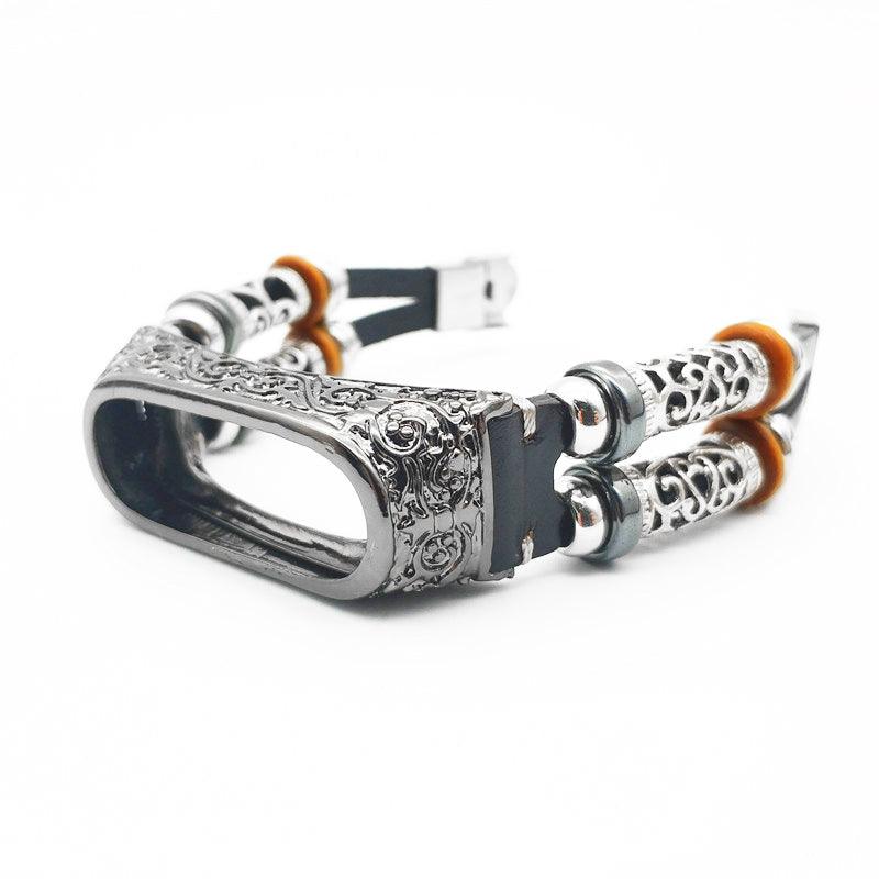 Vintage Leather Strap Carved Protective Case - Trendha