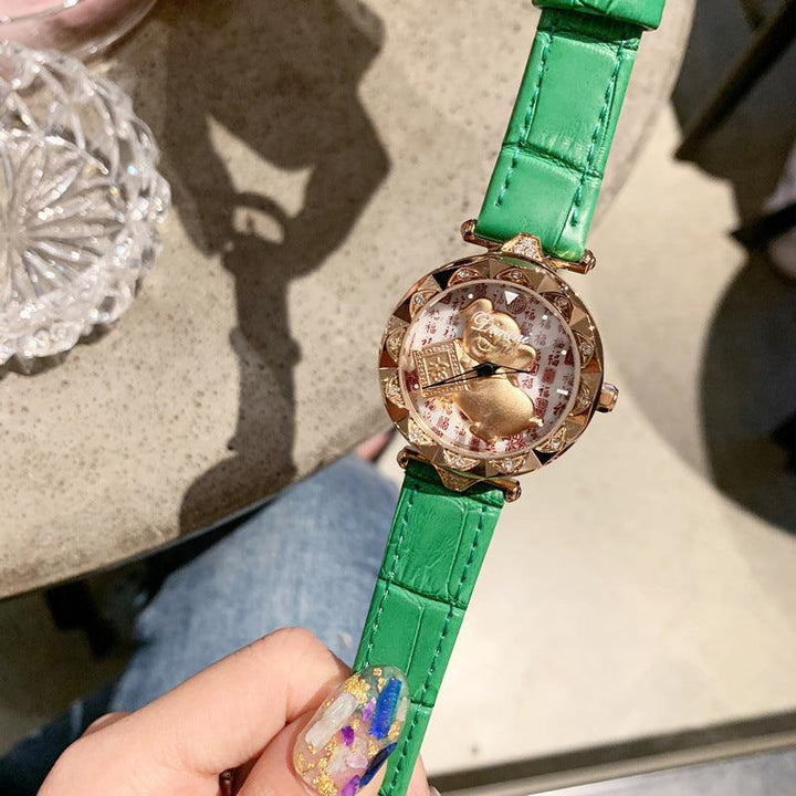 When The Golden Pig Girl's Watch Comes, It Will Transfer Fashion Watches - Trendha