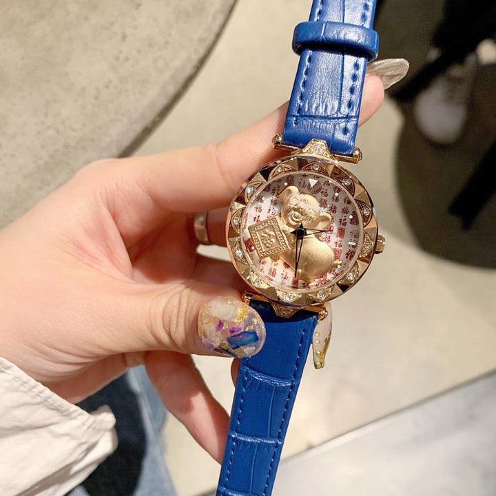 When The Golden Pig Girl's Watch Comes, It Will Transfer Fashion Watches - Trendha