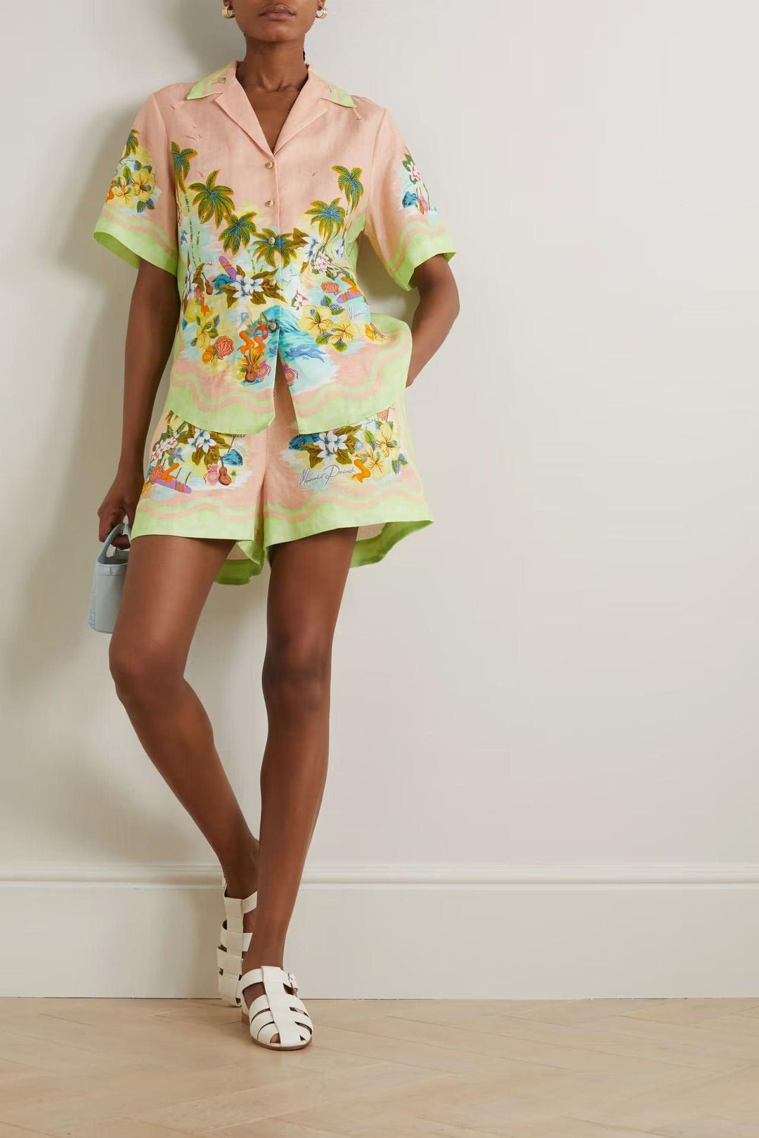 Women's Casual Short-sleeved Two-piece Suit - Trendha