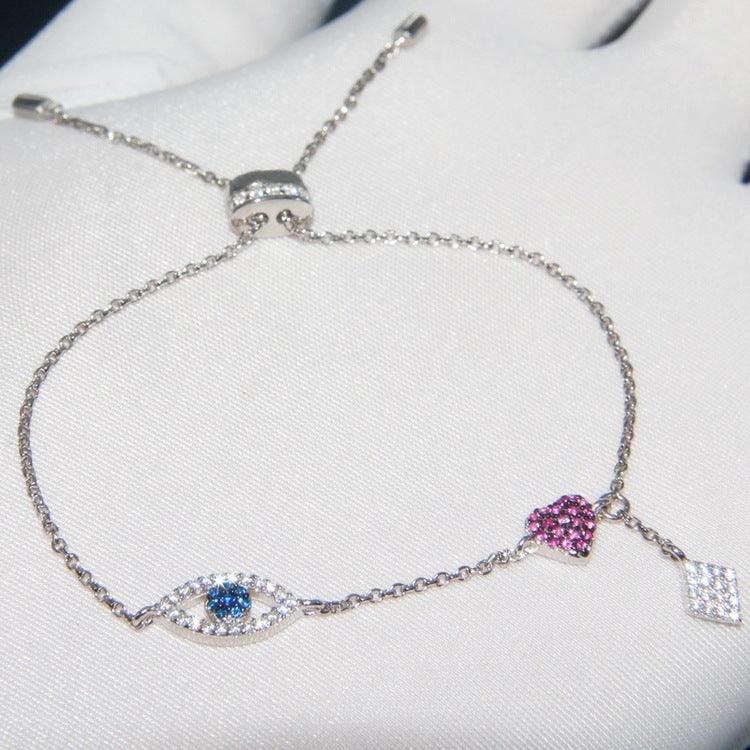 Women's Diamond Eyes Love Hand Ornaments - Trendha