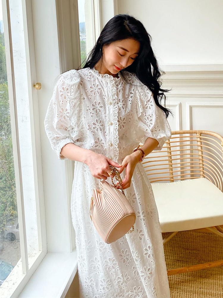 Women's Elegant White Top And Skirt Suit - Trendha