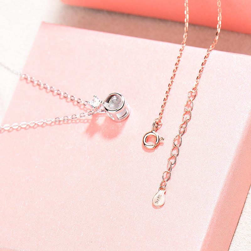 Women's Fashion Minimalist Picture Projection Collarbone Chain - Trendha