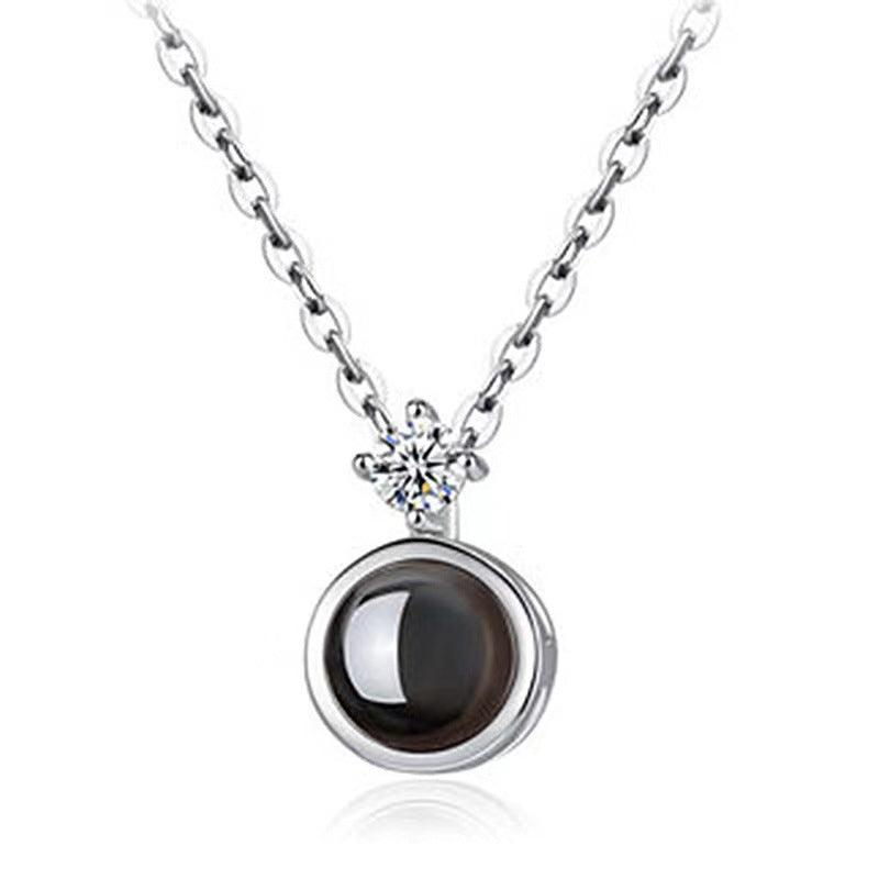 Women's Fashion Minimalist Picture Projection Collarbone Chain - Trendha