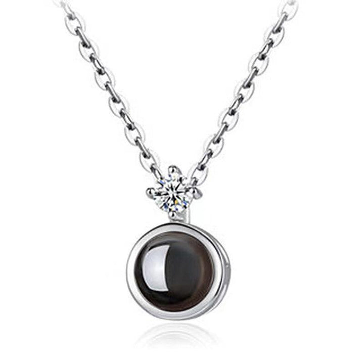 Women's Fashion Minimalist Picture Projection Collarbone Chain - Trendha