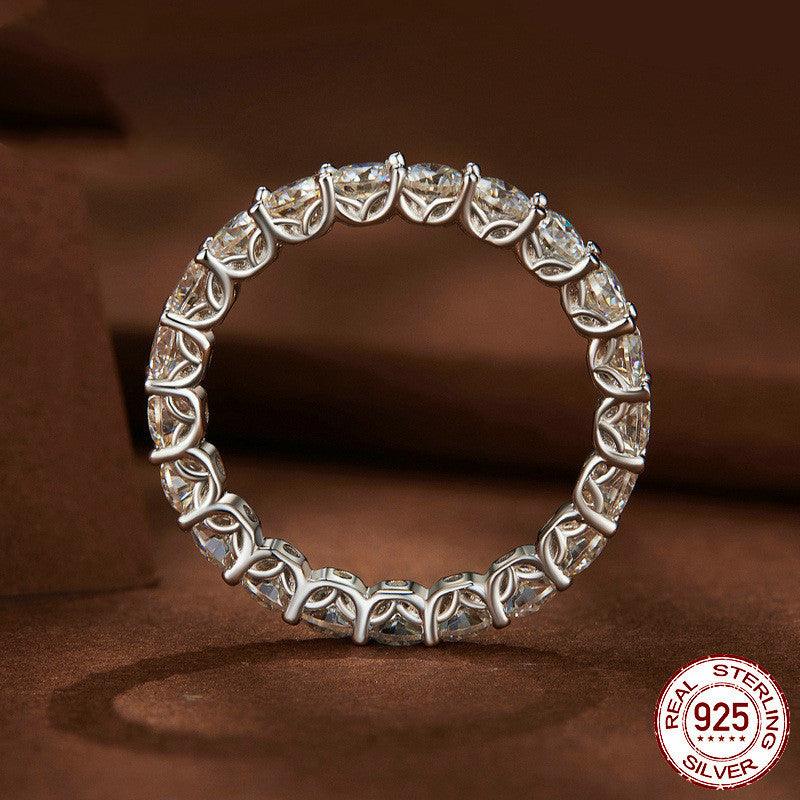 Women's Fashion Openwork Pattern Moissanite Ring - Trendha