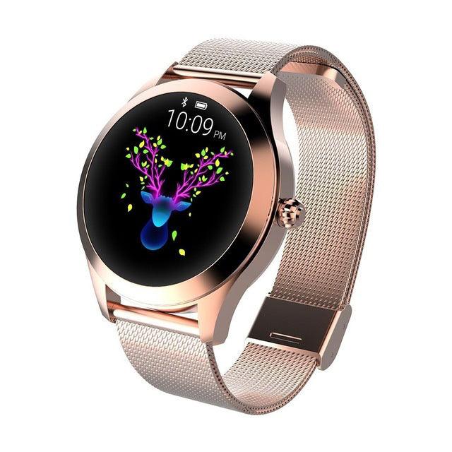 Women's Fashion Smart Watch, Heart Rate Monitor, Exercise Pedometer, Sleep Monitor, IP68 Waterproof - Trendha