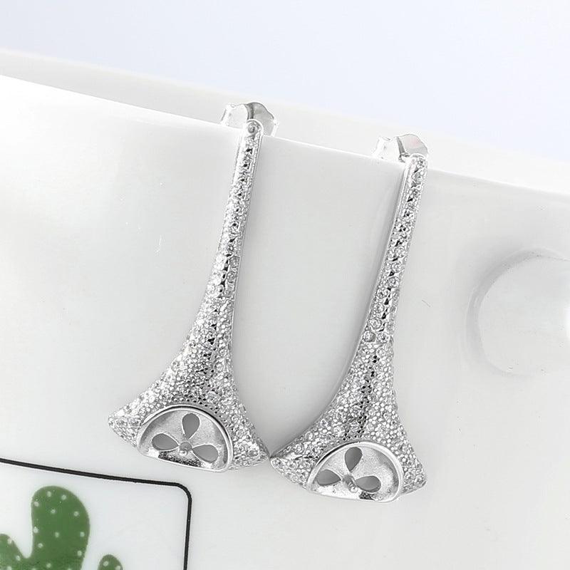 Women's Fashion Sterling Silver Natural Pearl Earrings or Frames