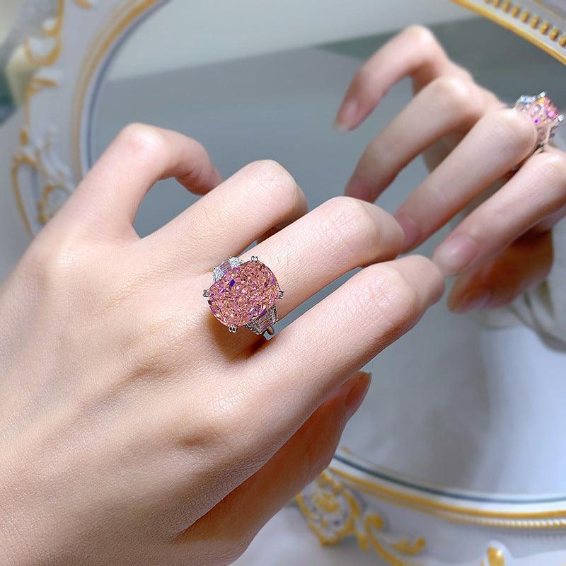 Women's High Carbon Diamond Ring - Trendha