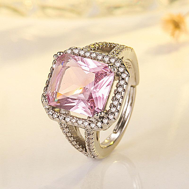 Women's Ocean Heart Love Crystal Ring - Trendha