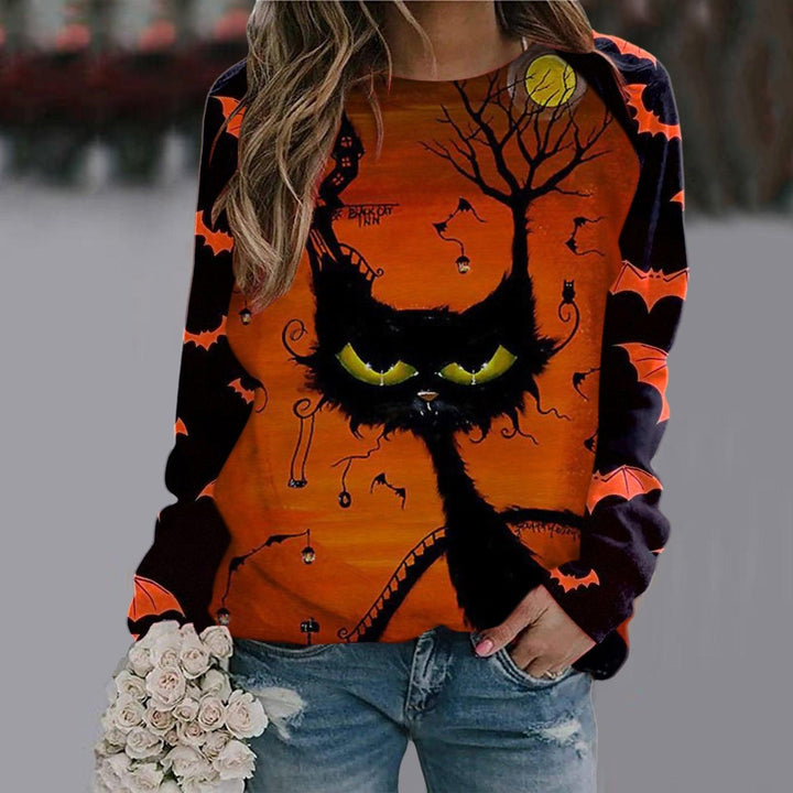 Women's Printed Long Sleeve T-shirt - Trendha