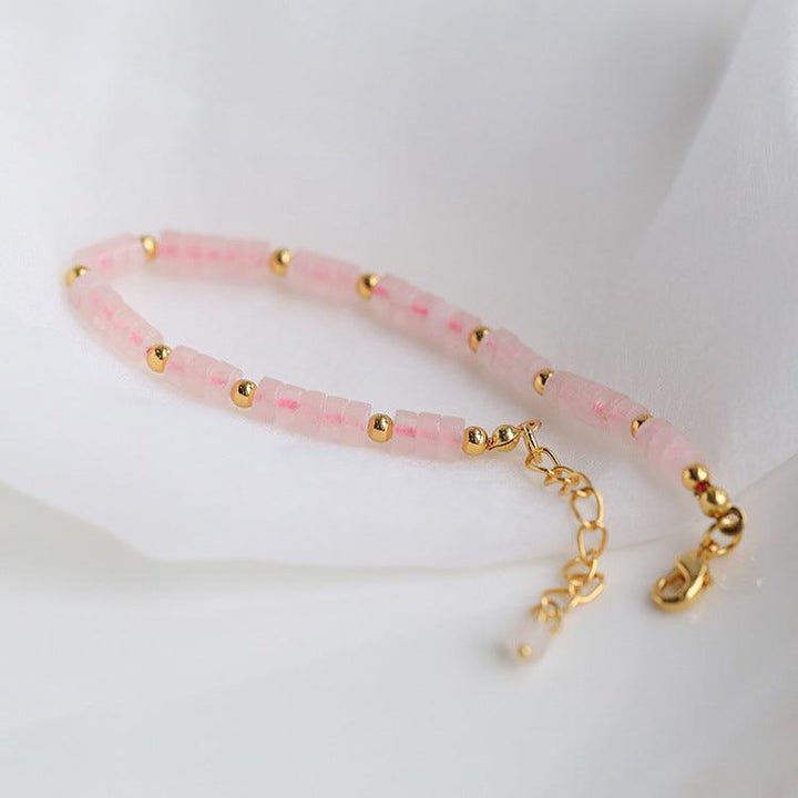 Women's Retro Fashion Color Stone Beaded Bracelet - Trendha