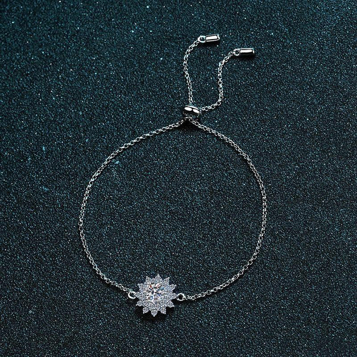 Women's S925 Silver Mosonite Bracelet - Trendha