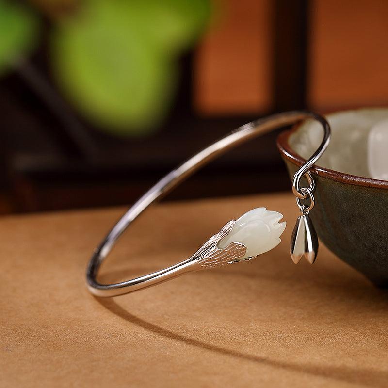 Women's Silver Retro Simple Bracelet - Trendha