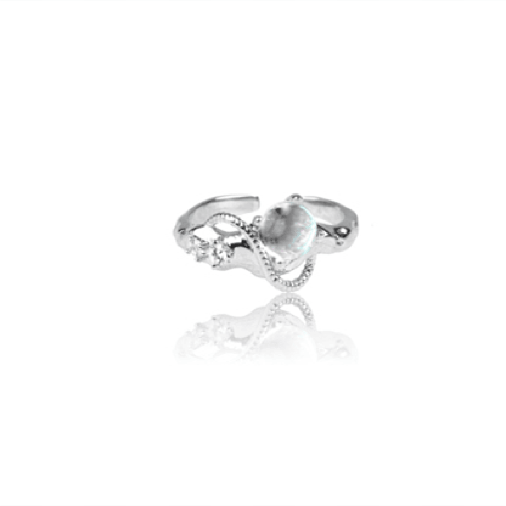 Women's Sterling Silver Moonstone Ring - Trendha