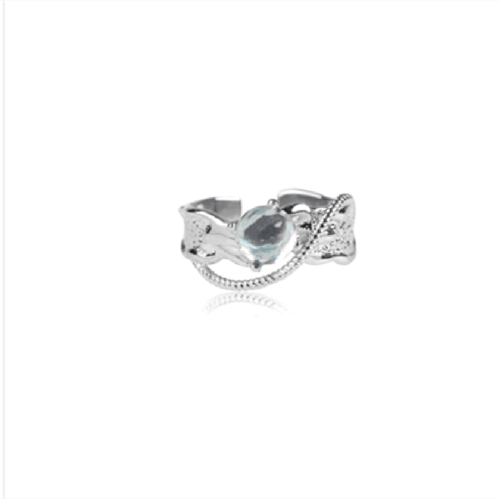 Women's Sterling Silver Moonstone Ring - Trendha