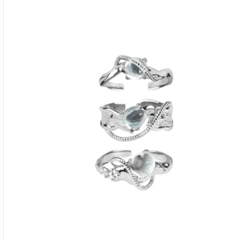 Women's Sterling Silver Moonstone Ring - Trendha