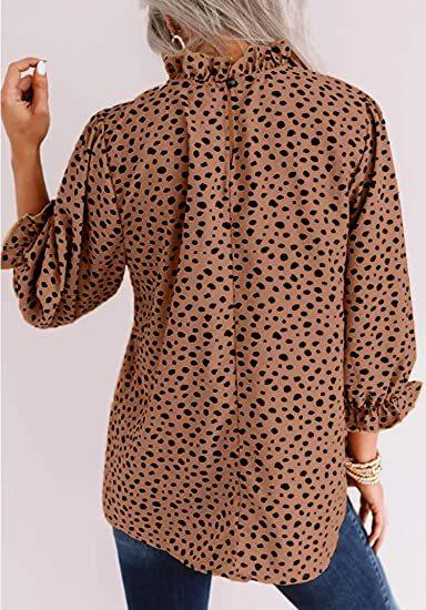 Women Top Casual Floral Print Long Sleeve Pleated Loose Little-girl Style Clothes Shirt - Trendha