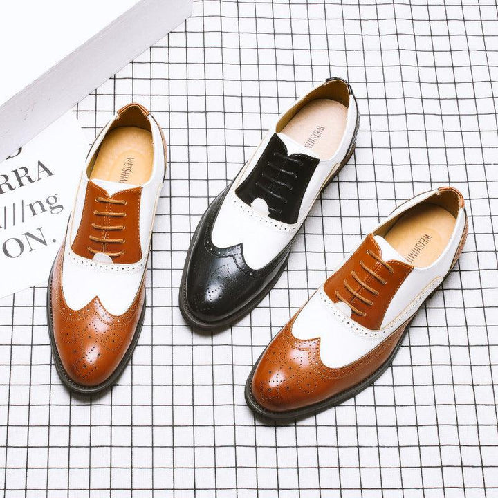 British Carved Men's Business Dress Shoes - Trendha