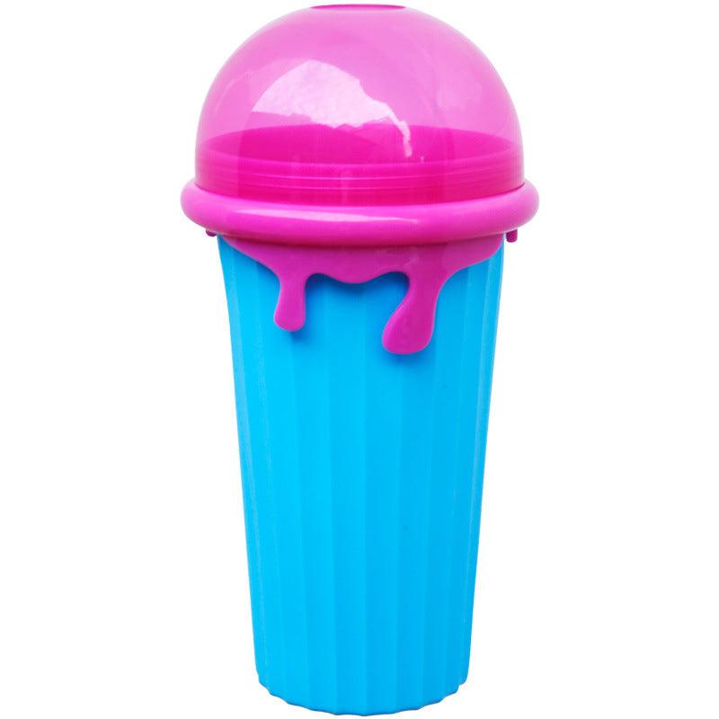 500ml Large Capacity Slushy Cup Summer Squeeze Homemade Juice Water Bottle Quick-Frozen Smoothie Sand Cup Pinch Fast Cooling Magic Ice Cream Slushy Maker Beker Kitchen Gadgets - Trendha