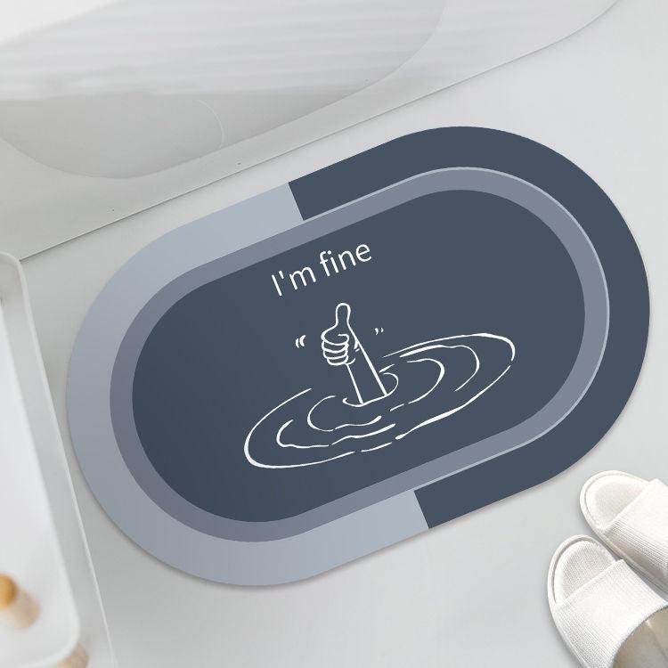 Cushion Cushion Bathroom Sliding Door Floor Bathroom Foot Mat - Trendha