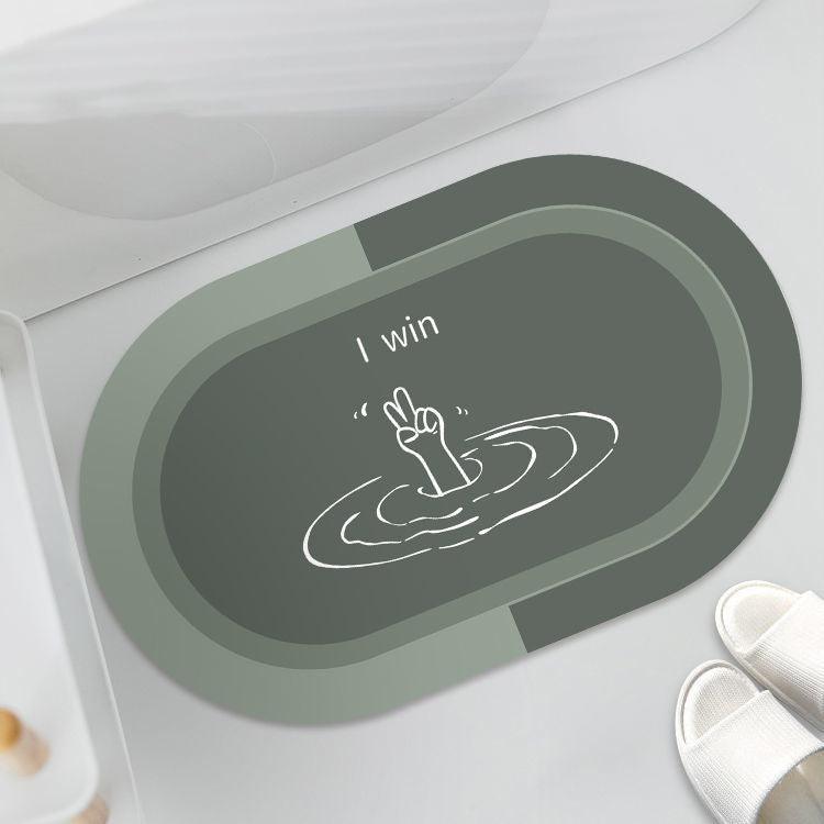 Cushion Cushion Bathroom Sliding Door Floor Bathroom Foot Mat - Trendha