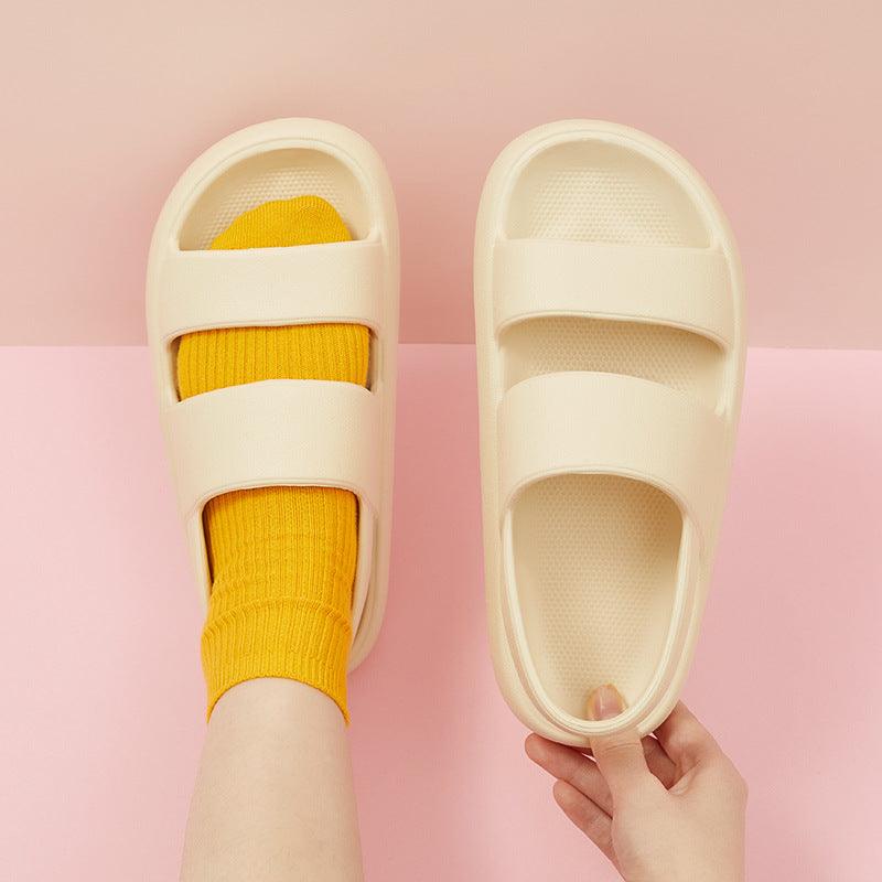 Household Simple Thick-soled Heightened Slippers - Trendha