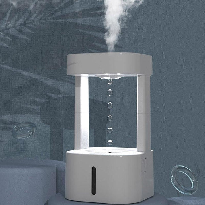 2-in-1 Desk Humidifier Rain Cloud Aromatherapy Essential Oil Zen Diffuser & Raining Cloud Night Light Mushroom Lamp - Trendha