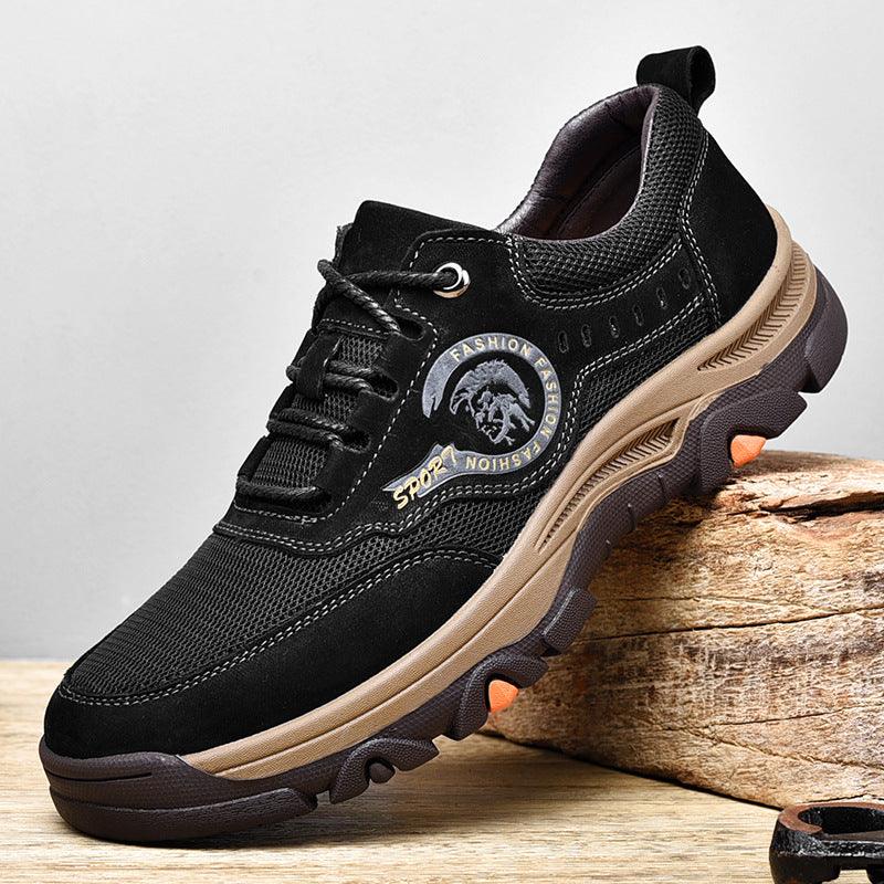 Large Size Outdoor Sports Shoes Men's First Layer Cowhide - Trendha